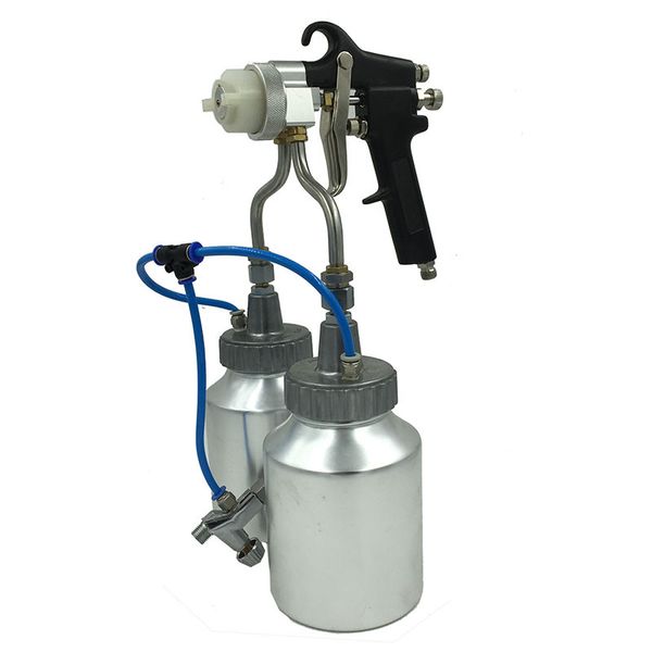 high pressure feed type dual nozzle spray gun 1.3mm double nozzle chrome paint airbrush spray gun
high pressure feed type dual nozzle spray gun 1.3mm double nozzle chrome paint airbrush spray gun