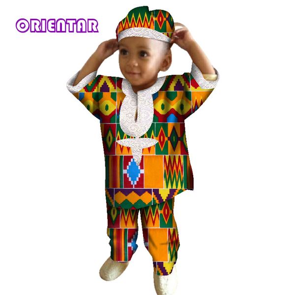 kids clothes cotton short sleeve t shirt and pants african wax print with lace children boy pants set bazin riche wyt253, Red
kids clothes cotton short sleeve t shirt and pants african wax print with lace children boy pants set bazin riche wyt253, Red