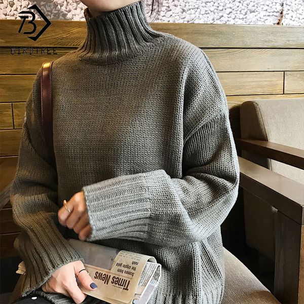 2019 ins winter new women's chic solid pullovers sweater turtleneck full sleeve loose knitted sweater casual female c99912k, White;black
2019 ins winter new women's chic solid pullovers sweater turtleneck full sleeve loose knitted sweater casual female c99912k, White;black