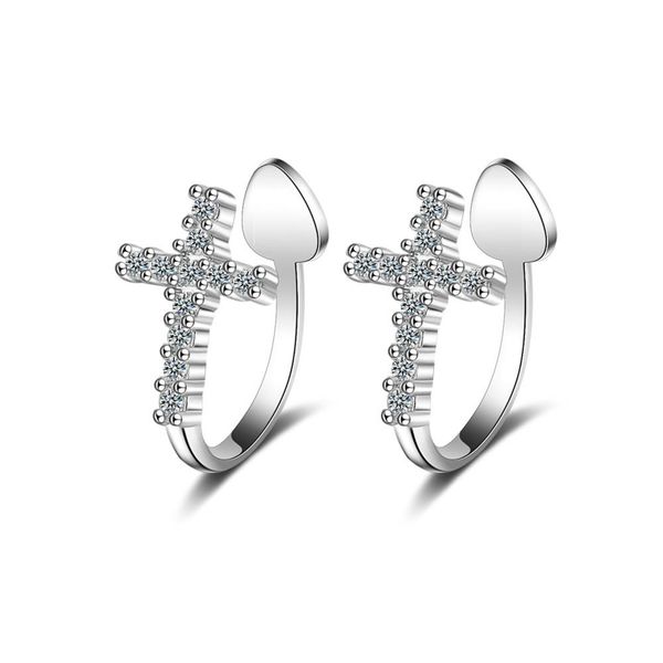 wukaka fashion women cross clip earrings for womens ear cuff clip ear no piercing fashion jewelry, Silver
wukaka fashion women cross clip earrings for womens ear cuff clip ear no piercing fashion jewelry, Silver