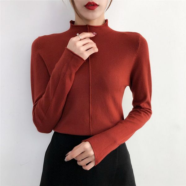 korean style soft skinny winterturtleneck sweater for women basic pullovers long sleeve pull femme coat female top, White;black
korean style soft skinny winterturtleneck sweater for women basic pullovers long sleeve pull femme coat female top, White;black