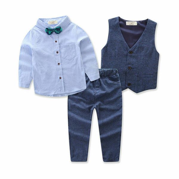 3pcs/set gentleman boy clothing set butterfly bow-tie waistcoat vest t shirt pants party pageant suit sets 2 to 7y, White
3pcs/set gentleman boy clothing set butterfly bow-tie waistcoat vest t shirt pants party pageant suit sets 2 to 7y, White