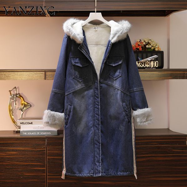 new 2019 winter pluz size women's denim parkas coat women wild velvet thickening hooded cotton parkas coat female f208, Black
new 2019 winter pluz size women's denim parkas coat women wild velvet thickening hooded cotton parkas coat female f208, Black