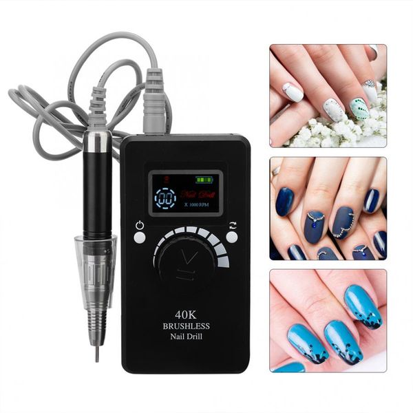 80w portable electric nails art grinding machine 40000rpm manicure grinding device strong power nails art drill salon equipment, Silver
80w portable electric nails art grinding machine 40000rpm manicure grinding device strong power nails art drill salon equipment, Silver