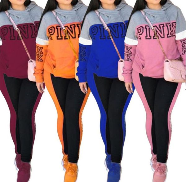 Pink women de igner two piece et hoodie legging outfit lim trou er weat uit pant clothing track uit fall winter elling 1166
Pink women de igner two piece et hoodie legging outfit lim trou er weat uit pant clothing track uit fall winter elling 1166