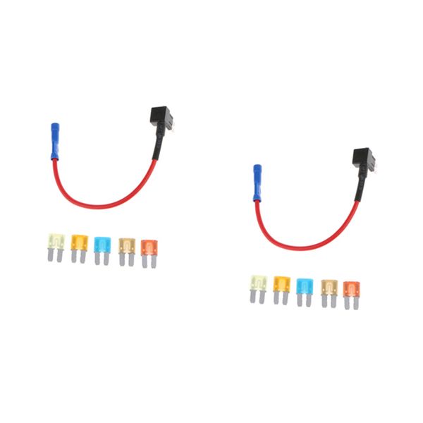 10 pieces 5a 7.5a 10a 15a 20a fuse with add-a-circuit fuse tap block holders