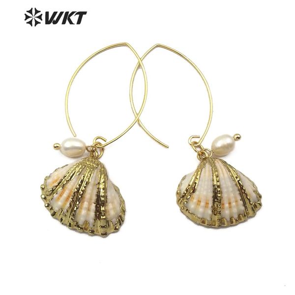 wt-e583 wkt gold electroplated natural shell earrings sea shell with pearl earring fashion earrings jewelry for women, Silver
wt-e583 wkt gold electroplated natural shell earrings sea shell with pearl earring fashion earrings jewelry for women, Silver