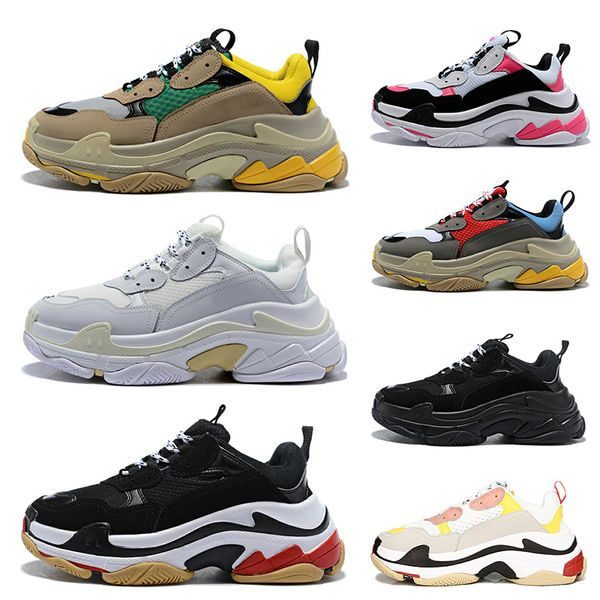 designer paris 17fw triple s sneakers for men women black red white green pink old dad casual shoes size 36-45
designer paris 17fw triple s sneakers for men women black red white green pink old dad casual shoes size 36-45