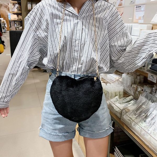 2019 new fashion handbag women plush solid color chain love shape shoulder bag messenger bag crossbody bags bolsa feminina#h15
2019 new fashion handbag women plush solid color chain love shape shoulder bag messenger bag crossbody bags bolsa feminina#h15