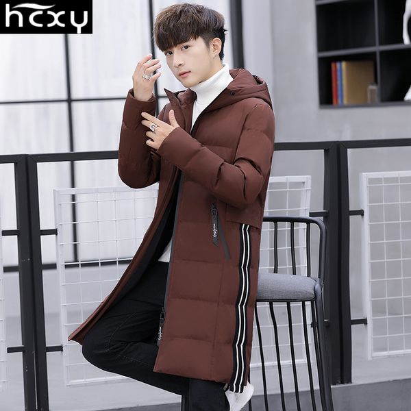 hcxy2019 new men's jacket korean version of the trend of long hooded casual coat men, Black
hcxy2019 new men's jacket korean version of the trend of long hooded casual coat men, Black