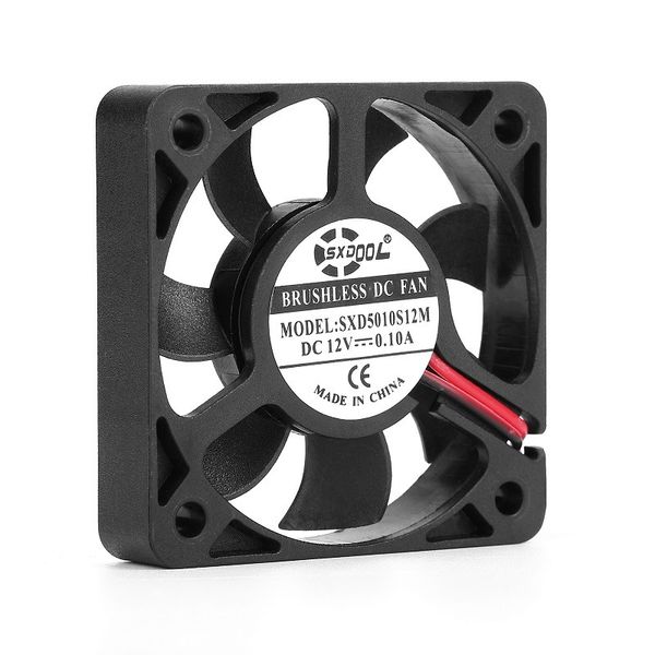 

brand new sxdool sxd5010s12m 50mm 50*50*10mm slim 10mm thickness dc12v 0.10a 4500rpm 11.2cfm axial cooling fan