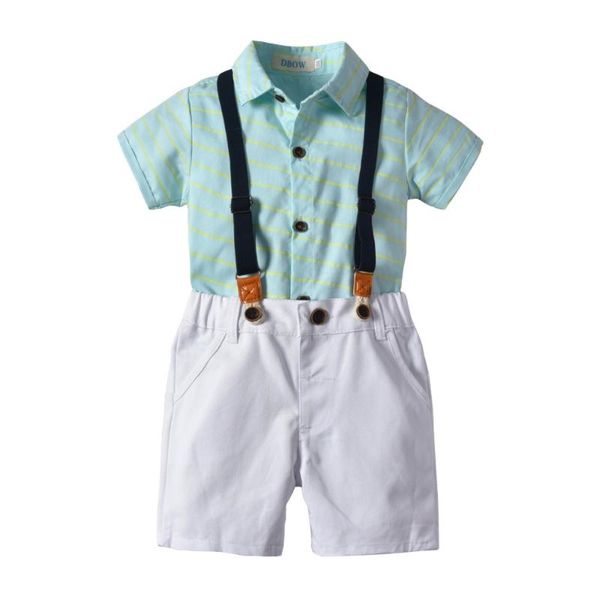 boys gentleman suits summer stripes shirts and overall shorts pants 2pcs sets western fashion cute boys clothes, White
boys gentleman suits summer stripes shirts and overall shorts pants 2pcs sets western fashion cute boys clothes, White
