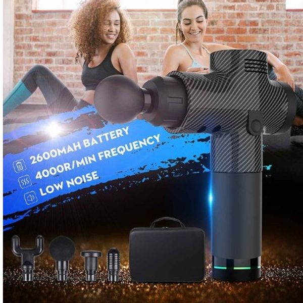 4000r/min therapy massage guns 3 gears muscle massager pain sport massage machine relax body slimming relief 4 heads with bag
4000r/min therapy massage guns 3 gears muscle massager pain sport massage machine relax body slimming relief 4 heads with bag