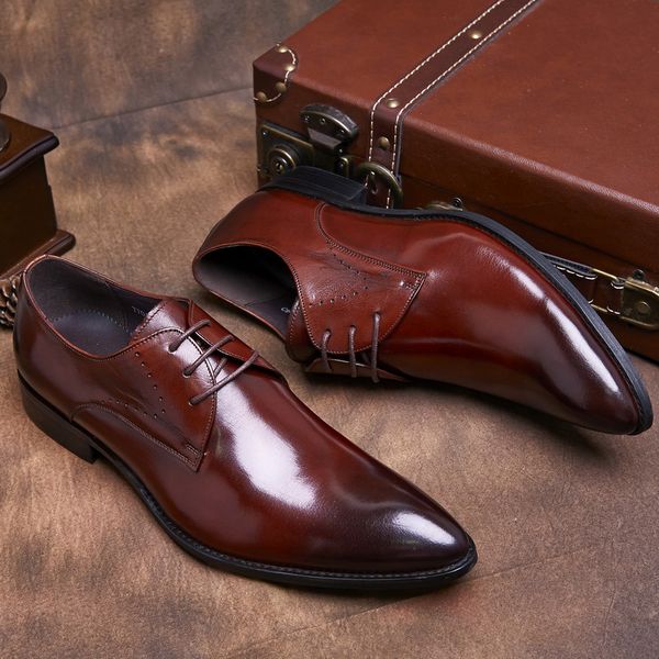 mycoron 2019 classic shoes men dress shoes genuine leather boots mens carved italian formal oxford calzado hombre, Black
mycoron 2019 classic shoes men dress shoes genuine leather boots mens carved italian formal oxford calzado hombre, Black