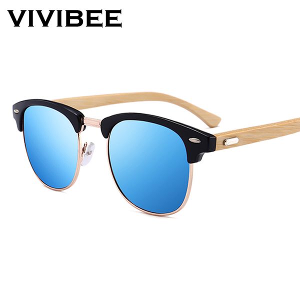 vivibee semi rimless bamboo men sunglasses 2019 trending blue lens mirror square wood sun glasses women vintage male shades, White;black
vivibee semi rimless bamboo men sunglasses 2019 trending blue lens mirror square wood sun glasses women vintage male shades, White;black