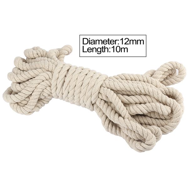 12mm natural braided cotton rope with core handwork cotton cords all-purpose ing, Black;white
12mm natural braided cotton rope with core handwork cotton cords all-purpose ing, Black;white