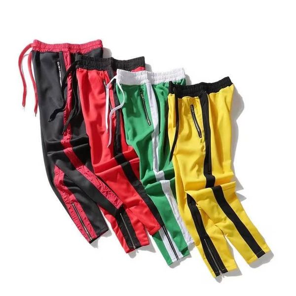 men track pants new fashion hip hop fitness streetwear trousers striped drawstring joggers sweatpants pantalon homme, Black
men track pants new fashion hip hop fitness streetwear trousers striped drawstring joggers sweatpants pantalon homme, Black