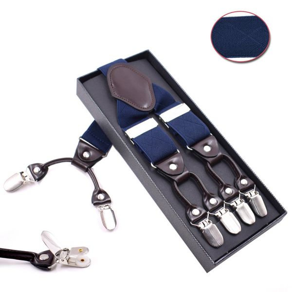 2019 new european and american men 6 clip jacquard straps plus long with strap clip male hanging pant, Black;white
2019 new european and american men 6 clip jacquard straps plus long with strap clip male hanging pant, Black;white