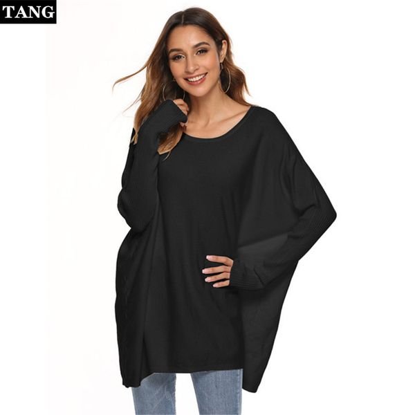 2019 new winter loose sleeve women bat sleeves off shoulder slim casual sweater solid knitted femme fashion sweater, White;black
2019 new winter loose sleeve women bat sleeves off shoulder slim casual sweater solid knitted femme fashion sweater, White;black