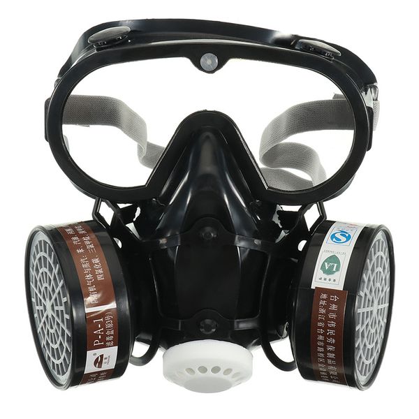 1pcs respirator gas mask safety chemical anti-dust filter military eye goggle set workplace safety protection new 
1pcs respirator gas mask safety chemical anti-dust filter military eye goggle set workplace safety protection new