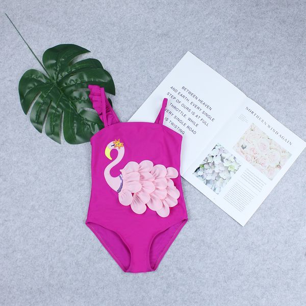 2019 new swimsuit children one piece swimwear pretty embroidery swan ruffled shoulder swimsuit for girl swimwear baby bathsuit, White
2019 new swimsuit children one piece swimwear pretty embroidery swan ruffled shoulder swimsuit for girl swimwear baby bathsuit, White