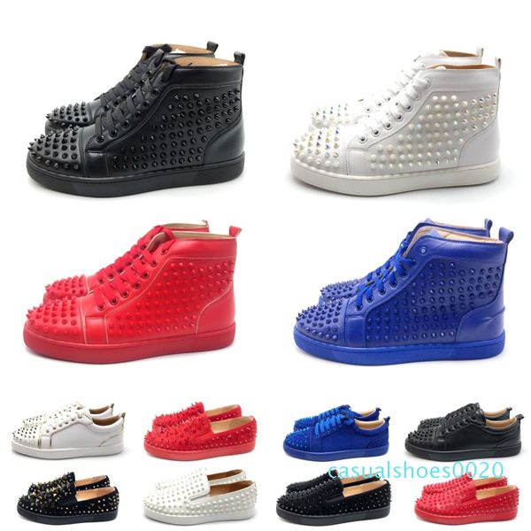 r mens women red bottom party genuine leather glittery bottom studded spikes flats shoes fashion luxury casual shoes qa20, Black
r mens women red bottom party genuine leather glittery bottom studded spikes flats shoes fashion luxury casual shoes qa20, Black