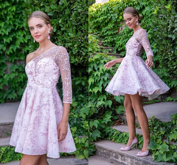 vintage lilac one shoulder short cocktail prom dress long sleeves cocktail homecoming party dresses formal evening gown, Black
vintage lilac one shoulder short cocktail prom dress long sleeves cocktail homecoming party dresses formal evening gown, Black