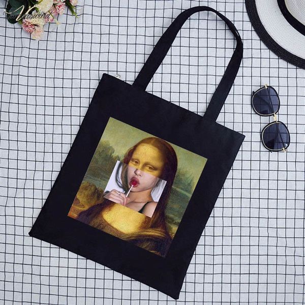 vintage mona lisa fun print new fashion large art capacity cartoon summer shoulder bag canvas female black shoulder bags
vintage mona lisa fun print new fashion large art capacity cartoon summer shoulder bag canvas female black shoulder bags