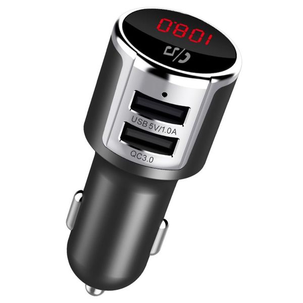 qc3.0 dual usb car charger universal fast mini mobile phone usb charger car-charger