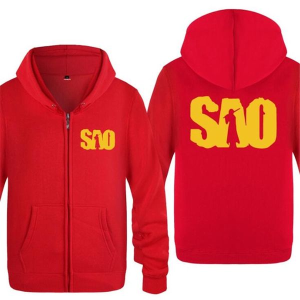 hoodie men anime sword art online sao printed zipper mens hoodies skate hip hop fleece jacket coat mens's sweatshirt oversized, Black
hoodie men anime sword art online sao printed zipper mens hoodies skate hip hop fleece jacket coat mens's sweatshirt oversized, Black