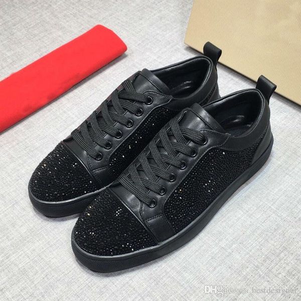 original designer mens shoes low to help pointed red bottom female designer men and women party casual shoes size 35-46, Black
original designer mens shoes low to help pointed red bottom female designer men and women party casual shoes size 35-46, Black