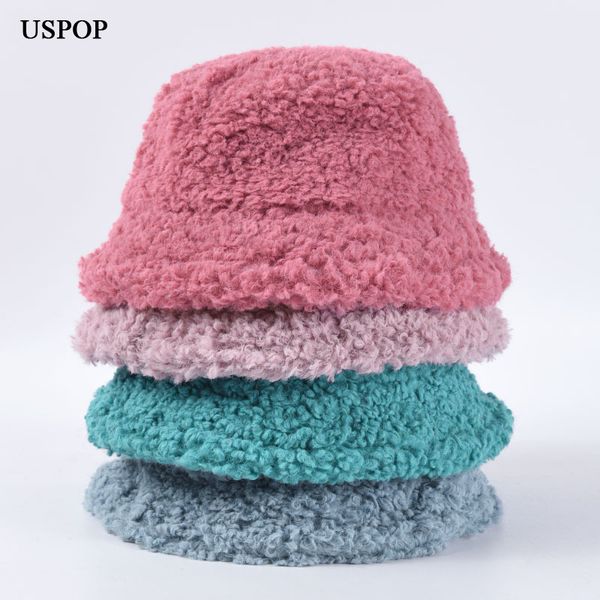 uspop 2019 winter women bucket hats female candy color lamb hair bucket hats sweet thick warm, Blue;gray
uspop 2019 winter women bucket hats female candy color lamb hair bucket hats sweet thick warm, Blue;gray
