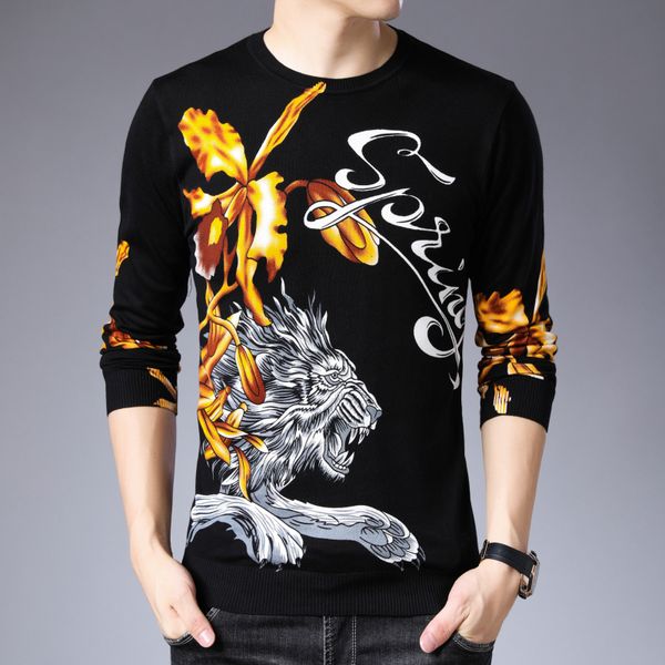 свитер o-neckn прицепные homme black white animal печати мужчины свитер и пуловер mens trend новый тонкий длинный рукав maglione natale, White;black
свитер o-neckn прицепные homme black white animal печати мужчины свитер и пуловер mens trend новый тонкий длинный рукав maglione natale, White;black