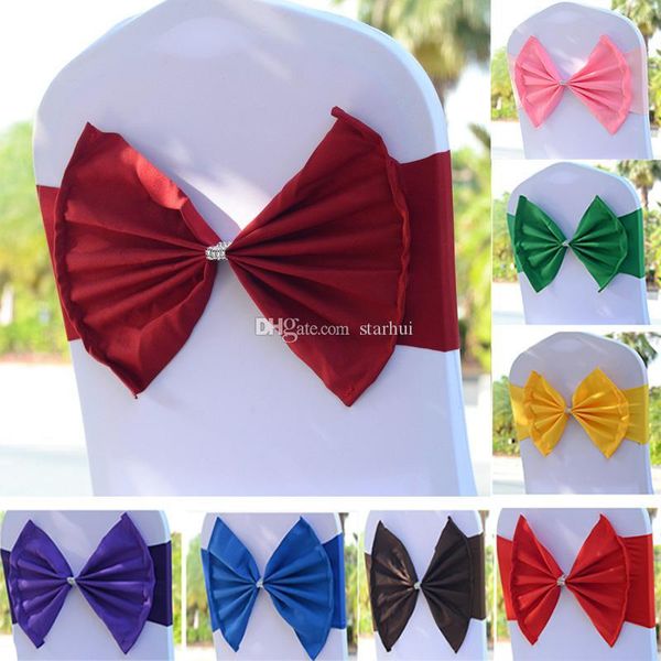 elastic chair band covers sashes for wedding party prom with hoop buckle spandex bowknot tie chairs sash buckles cover dhl wx9-556
elastic chair band covers sashes for wedding party prom with hoop buckle spandex bowknot tie chairs sash buckles cover dhl wx9-556