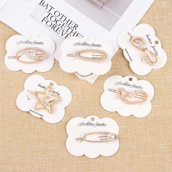 1pc women retro metal pearl hollow hair clip girls snap barrette claw hair pins fashion sweet accessories, Golden;white
1pc women retro metal pearl hollow hair clip girls snap barrette claw hair pins fashion sweet accessories, Golden;white