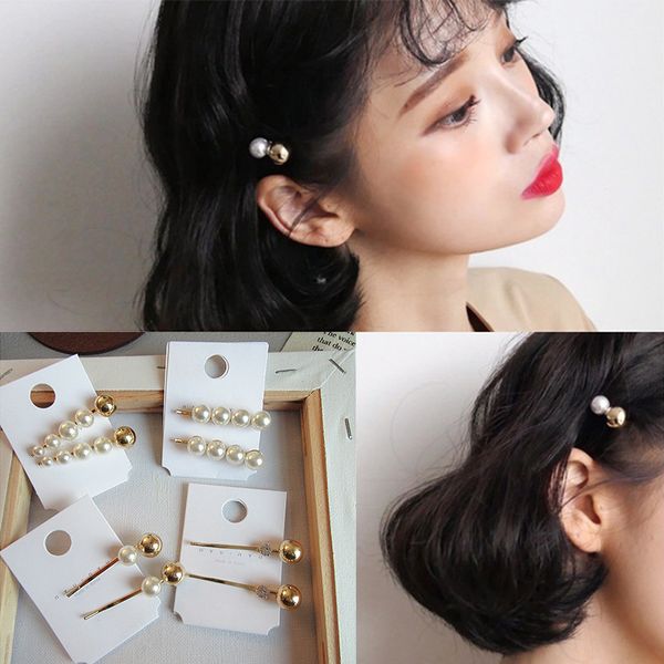 new 1pc korea imitiation pearl metal unique hair clips graceful metal ball vintage women party wedding hair accessories, Black;brown
new 1pc korea imitiation pearl metal unique hair clips graceful metal ball vintage women party wedding hair accessories, Black;brown