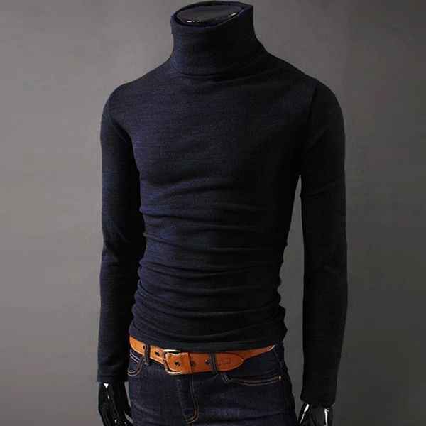2019 autumn and winter new men's sweater men's high collar solid color sweater slim knitted casual, White;black
2019 autumn and winter new men's sweater men's high collar solid color sweater slim knitted casual, White;black