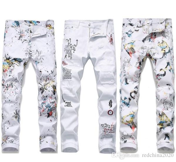 2020 new distressed ripped mens designer printed slim fit jeans denim straight washed destroyed patches casual trousers 6892, Blue
2020 new distressed ripped mens designer printed slim fit jeans denim straight washed destroyed patches casual trousers 6892, Blue
