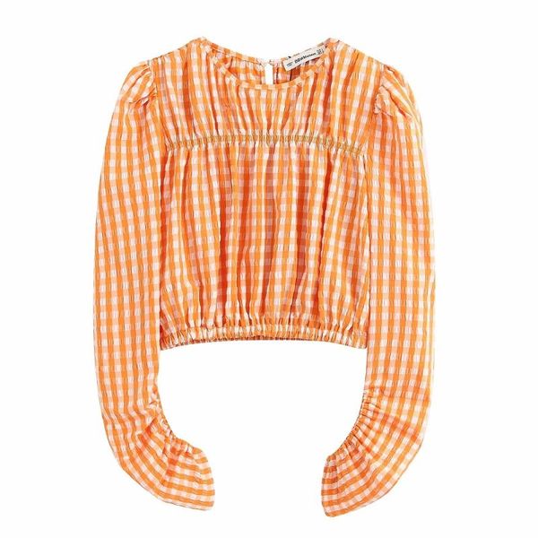 stylish chic contrast colors plaid short blouse women fashion o-neck shirts elegant ladies chic, White
stylish chic contrast colors plaid short blouse women fashion o-neck shirts elegant ladies chic, White