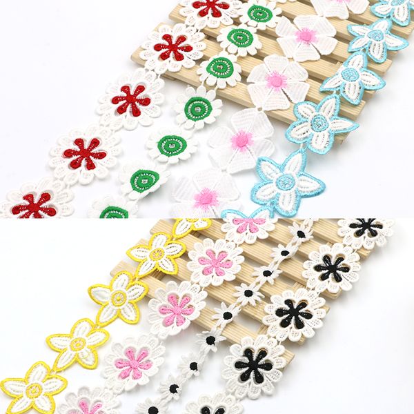 width 5cm petal accessories material water soluble lace trim dress hemline decoration fabric diy small flower coth, Black;white
width 5cm petal accessories material water soluble lace trim dress hemline decoration fabric diy small flower coth, Black;white