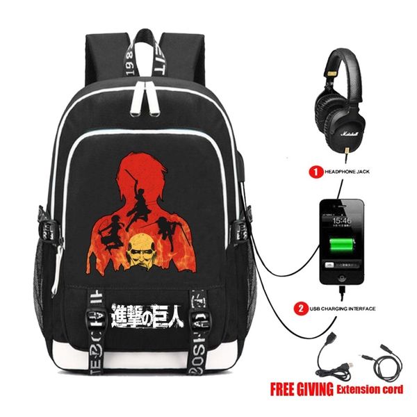 attack on titans backpack cosplay packsack student schoolbag usb charging headphone jack teenagers men shoulder bag 12 style
attack on titans backpack cosplay packsack student schoolbag usb charging headphone jack teenagers men shoulder bag 12 style