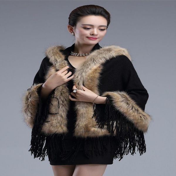 популярная зимняя женская дизайнерская новые knit кардигана искусственного меха шаль пальто дамы зимы теплая шаль пальто простые моды trend, Black
популярная зимняя женская дизайнерская новые knit кардигана искусственного меха шаль пальто дамы зимы теплая шаль пальто простые моды trend, Black