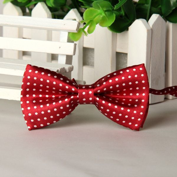 

children's fashion 2014 red dot bow tie boys 10cm * 5cm bowknots lots bulk lot wholesale, Black;gray