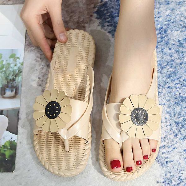 girl floral clip toe summer beach flip flops shoes woman wide band solid slides woman weave soft flower slippers femm 2020, Black
girl floral clip toe summer beach flip flops shoes woman wide band solid slides woman weave soft flower slippers femm 2020, Black
