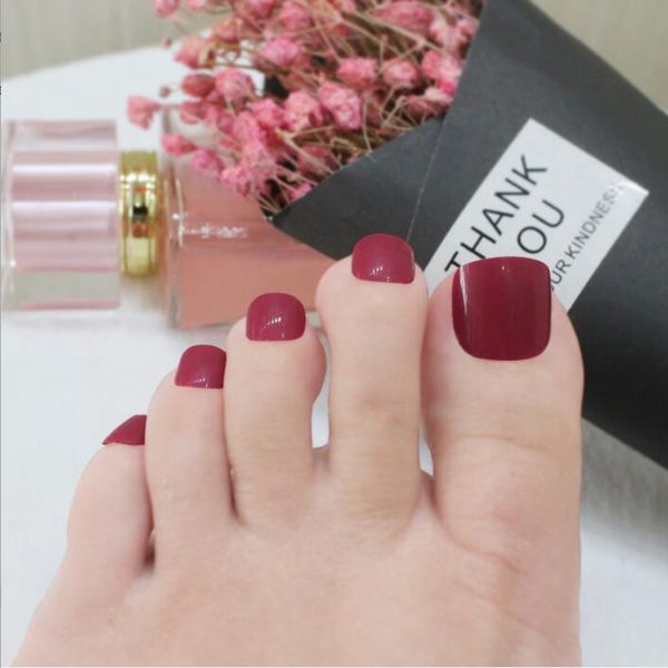 24 new fashion fake feet nail cover nail acrylic gel tips diy dark red #p06, Red;gold
24 new fashion fake feet nail cover nail acrylic gel tips diy dark red #p06, Red;gold
