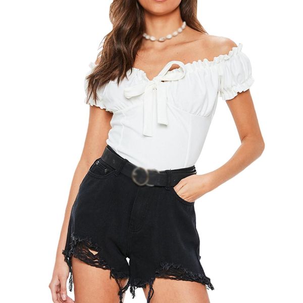 off shoulder club pullover cute slim fit party charming solid women bodysuit summer bandage casual ruffle sleeve, Black;white
off shoulder club pullover cute slim fit party charming solid women bodysuit summer bandage casual ruffle sleeve, Black;white