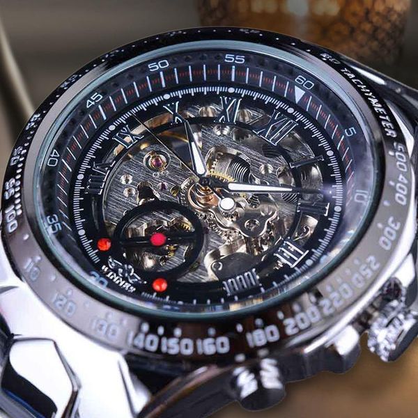 winner automatic movement inside silver stainless steel mens skeleton watch fashion mechanical wristwatches, Slivery;brown
winner automatic movement inside silver stainless steel mens skeleton watch fashion mechanical wristwatches, Slivery;brown