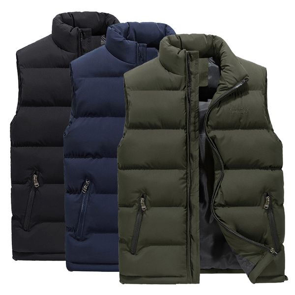 new men's vest winter casual sleeveless jacket down vest windproof warm waistcoat casual coats plus size m-6xl, Black;white
new men's vest winter casual sleeveless jacket down vest windproof warm waistcoat casual coats plus size m-6xl, Black;white