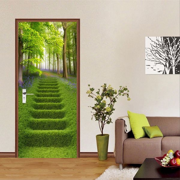3d wall door sticker forest green stairs landscape wallpaper living room dining room vinyl door decals self-adhesive wall paste
3d wall door sticker forest green stairs landscape wallpaper living room dining room vinyl door decals self-adhesive wall paste