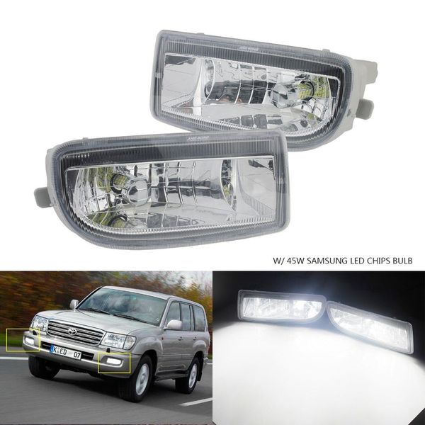 angrong 1 pair for land cruiser amazon 98-07 fog light w/ 45w samsung white led bulbs
angrong 1 pair for land cruiser amazon 98-07 fog light w/ 45w samsung white led bulbs